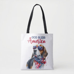 Patriotischer Hund-Beagle Tasche