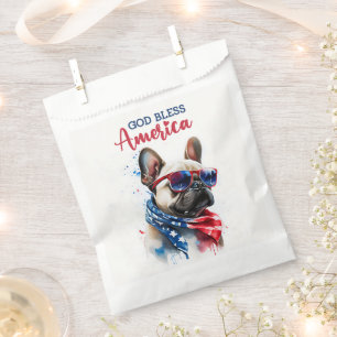 Patriotischer Hund - Französischer Bulldog Geschenktütchen