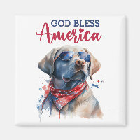 Patriotischer Hund-Labrador