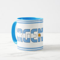 Patriotischer Kaffee der argentinischen Nationalfl