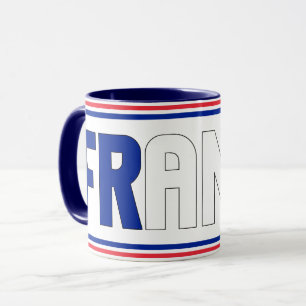 Patriotischer Kaffee der französischen Nationalfla Tasse