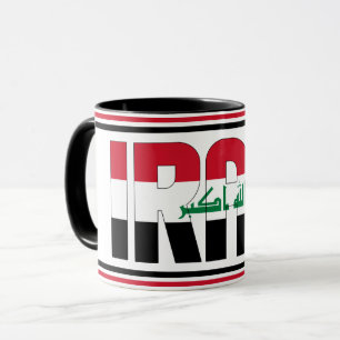 Patriotischer Kaffee der irakischen Nationalflagge Tasse