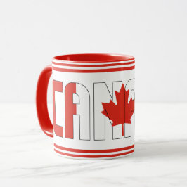 Patriotischer Kaffee der kanadischen Nationalflagg Tasse