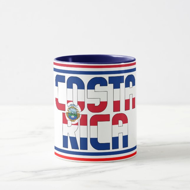 Patriotischer Kaffee der Nationalflagge Costa Rica Tasse (Zentrum)
