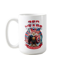 Patriotischer Kaffeebecher 'Jahre der Freiheit'