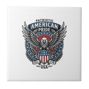 Patriotischer Kampfhabicht Patriotischer Adler & H Fliese