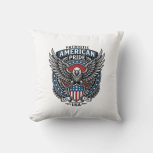 Patriotischer Kampfhabicht Patriotischer Adler & H Kissen