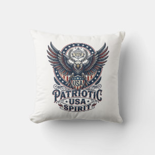 Patriotischer Kampfhabicht Patriotischer Adler & H Kissen