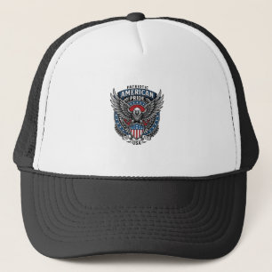 Patriotischer Kampfhabicht Patriotischer Adler & H Truckerkappe