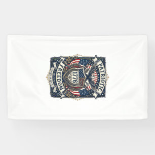Patriotischer Kampfschild 1776 Militärisch Inspiri Banner