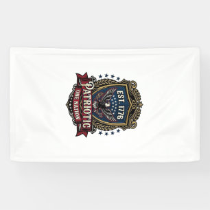 Patriotischer Kampfschild 1776 Militärisch Inspiri Banner