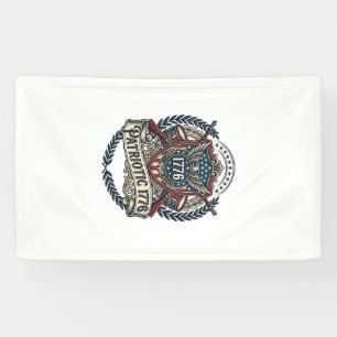 Patriotischer Kampfschild 1776 Militärisch Inspiri Banner
