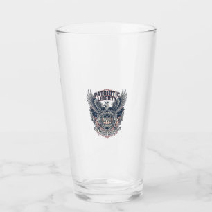Patriotischer Kampfschild 1776 Militärisch Inspiri Glas