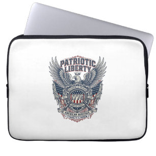 Patriotischer Kampfschild 1776 Militärisch Inspiri Laptopschutzhülle