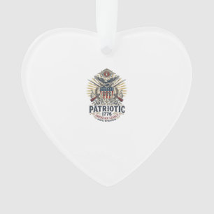 Patriotischer Kampfschild 1776 Militärisch Inspiri Ornament