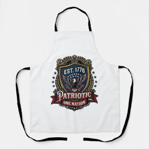 Patriotischer Kampfschild 1776 Militärisch Inspiri Schürze
