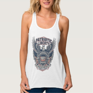 Patriotischer Kampfschild 1776 Militärisch Inspiri Tank Top