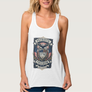 Patriotischer Kampfschild 1776 Militärisch Inspiri Tank Top