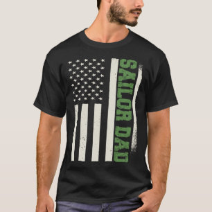 Patriotischer Kapitän Boot Segeln Marine Bootfahre T-Shirt