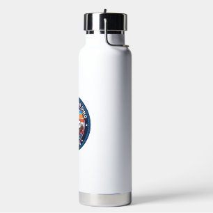 Patriotischer Kawaii Dinosaurier All-amerikanische Trinkflasche