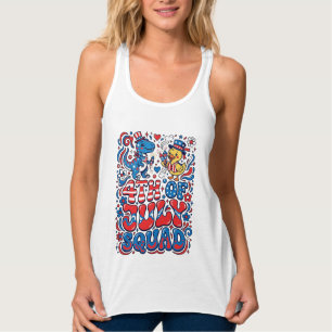 Patriotischer Kawaii-Dinosaurier Bester Stiefvater Tank Top