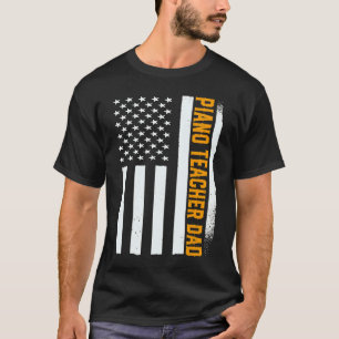 Patriotischer Klavierspieler Pianist Klavierlehrer T-Shirt