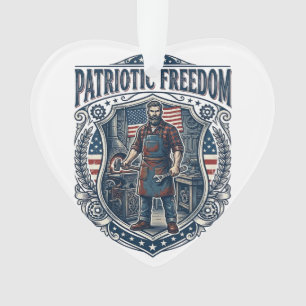 Patriotischer Kleinunternehmer Ornament