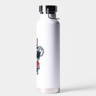 Patriotischer Koala im Vintage-Stil Vektor Kunst_1 Trinkflasche
