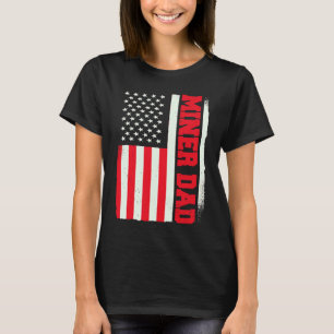 Patriotischer Kohlebergarbeiter Geologie Geologe M T-Shirt
