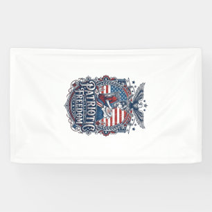 Patriotischer Kreuzstich-Vektor-Grafik-T-Shirt_1 Banner