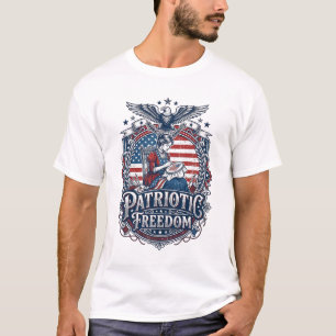 Patriotischer Kreuzstich-Vektor-Grafik-T-Shirt_1 T-Shirt