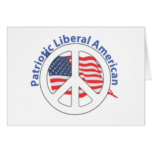 Patriotischer liberaler Amerikaner