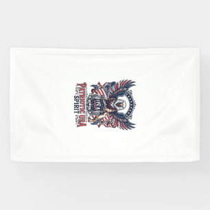 Patriotischer Löwe Adler Wächter Tier Hybrid Patri Banner