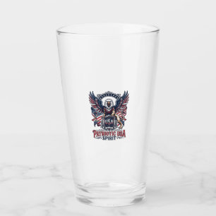 Patriotischer Löwe Adler Wächter Tier Hybrid Patri Glas
