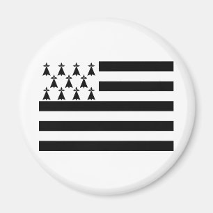 Patriotischer Magnet mit bretonischer Flagge
