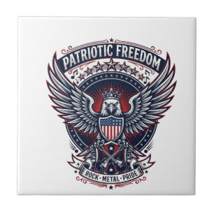 Patriotischer Metal Wings Patriot Musik Rock Metal Fliese