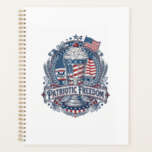 Patriotischer Milchshake Americana Planer