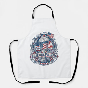 Patriotischer Milchshake Americana Schürze