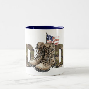 Patriotischer Militär-Vater Zweifarbige Tasse