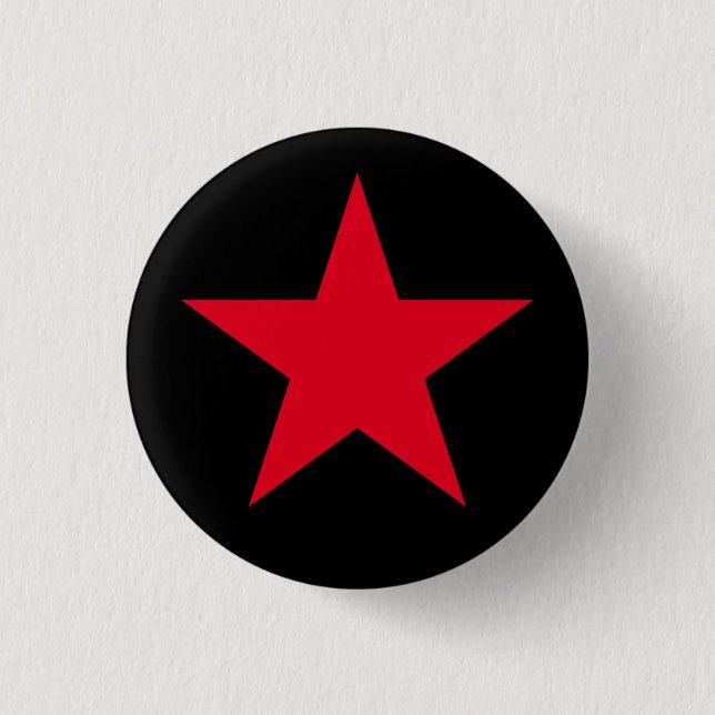 Patriotischer Militärarmee-Kriegs-rotes Button (Vorderseite)