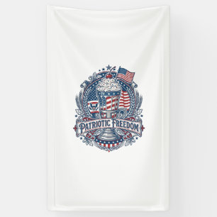 Patriotischer Milkshake Americana Banner