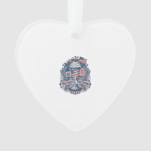 Patriotischer Milkshake Americana Ornament