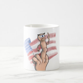Patriotischer Mittelfinger Kaffeetasse
