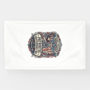 Patriotischer Motor Patriot Biker Road Freiheit Pa Banner