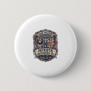 Patriotischer Motor Patriot Biker Road Freiheit Pa Button