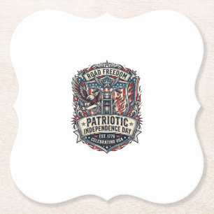 Patriotischer Motor Patriot Biker Road Freiheit Pa Untersetzer