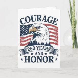 Patriotischer Mut Ehren Vermächtnis USA Thema Karte