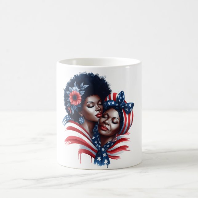 Patriotischer Muttertag Kaffeetasse (Mittel)