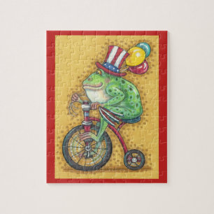 PATRIOTISCHER ONKEL SAM OCHSENFROSCH, FAHRRAD-PUZZ