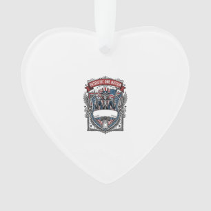 Patriotischer Onkel Sam Skelett Dunkler Patriot Sk Ornament
